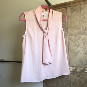 Pink Sleeveless Blouse